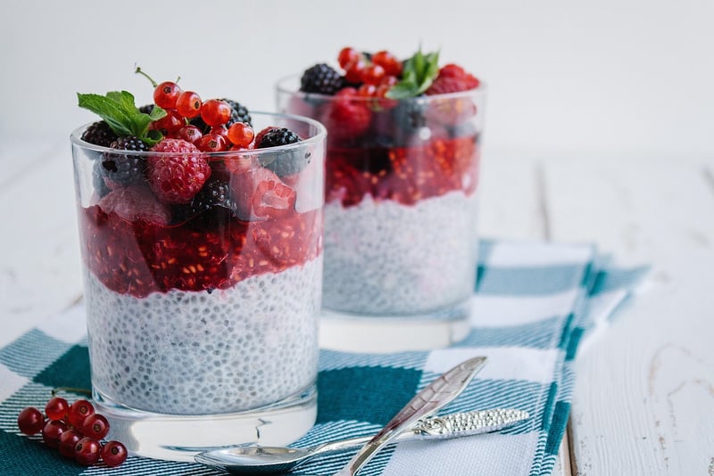 Berry Chia Seed Pudding